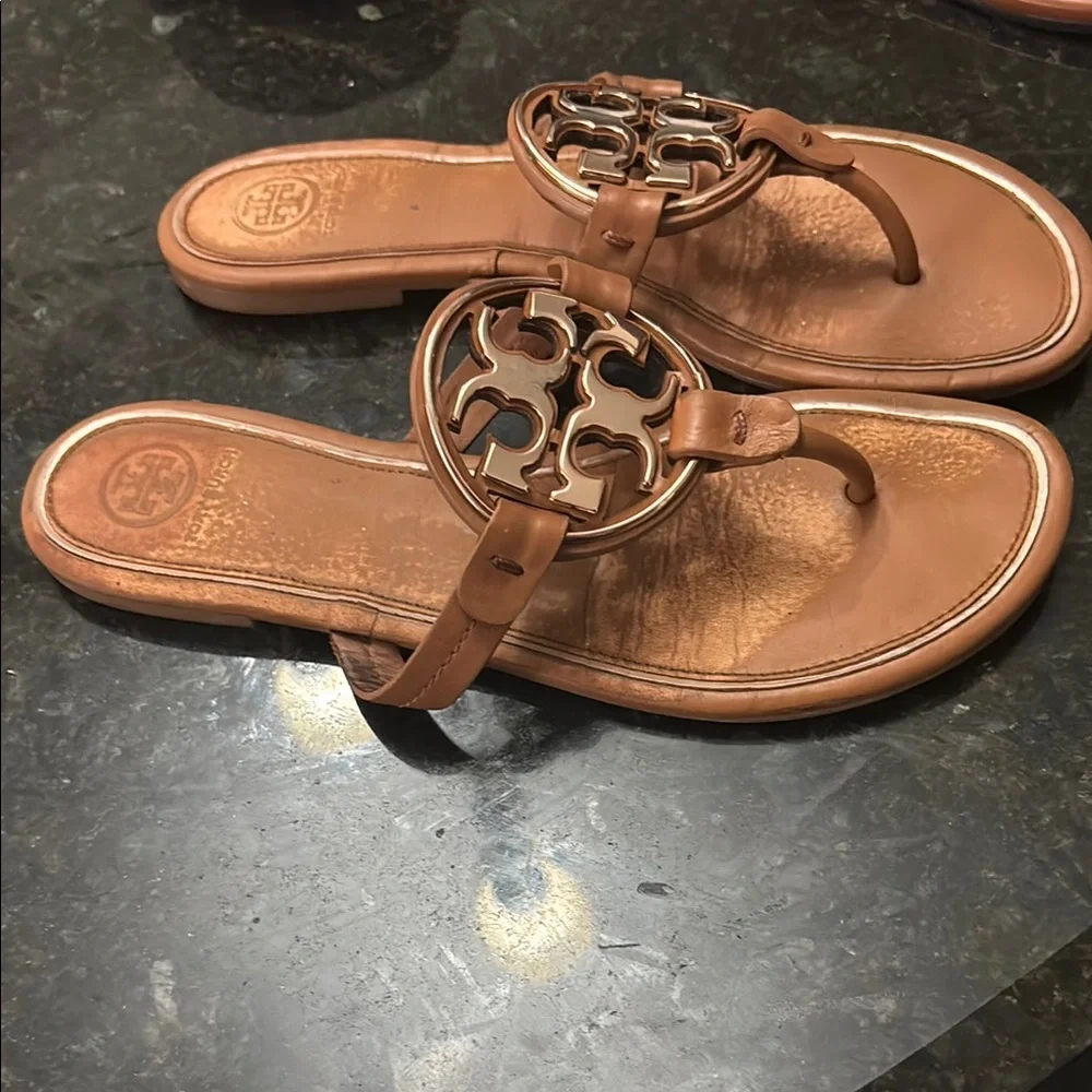 Tory Burch Tan Leather Sandals - Picture 3 of 3